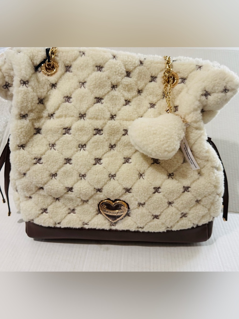 Juicy Couture  Lovely Day sherpa Tote Bag BNWT